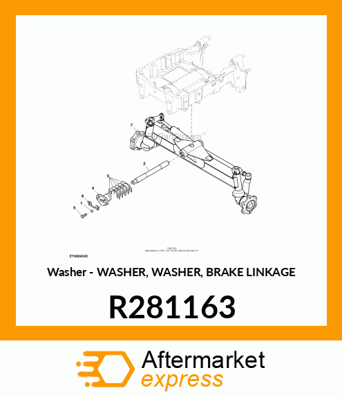 WASHER, WASHER, BRAKE LINKAGE R281163