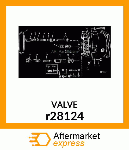 VALVE,ROCKSHAFT CONTROL r28124