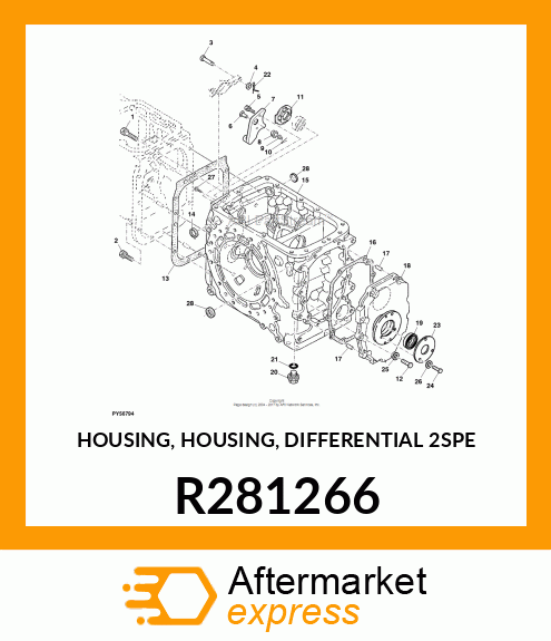 HOUSING, HOUSING, DIFFERENTIAL 2SPE R281266