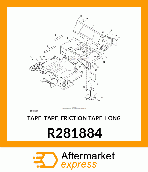 TAPE, TAPE, FRICTION TAPE, LONG R281884