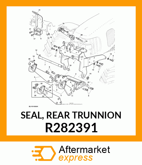 SEAL, REAR TRUNNION R282391