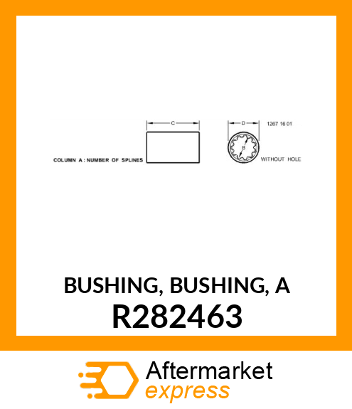 BUSHING, BUSHING, A R282463