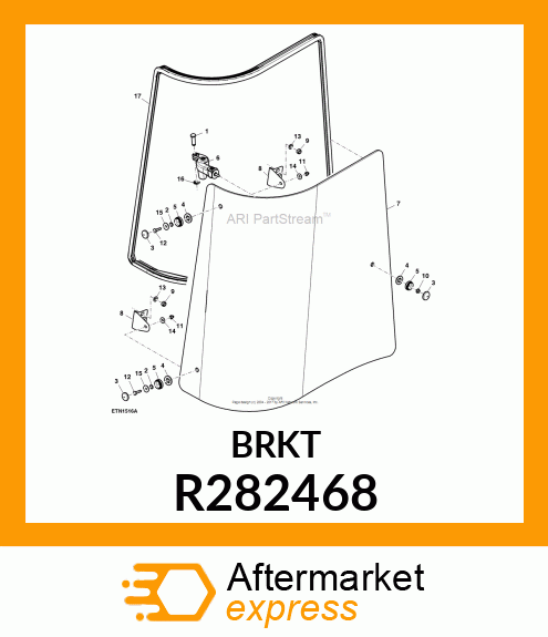 HINGE, SIDE WINDOW R282468