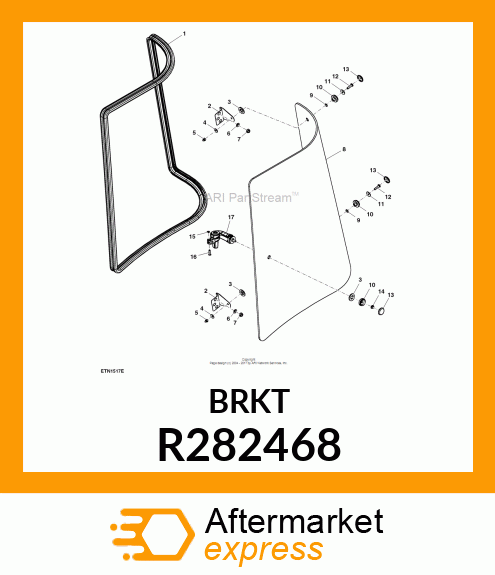 HINGE, SIDE WINDOW R282468