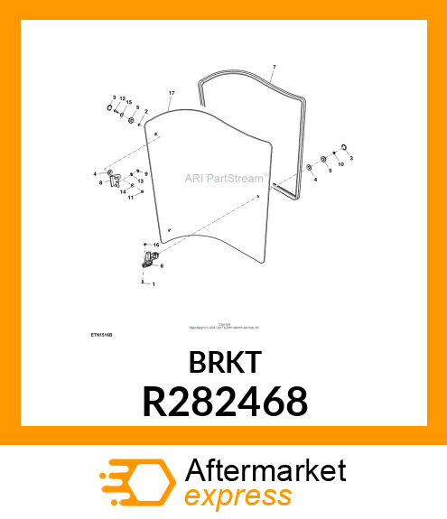 HINGE, SIDE WINDOW R282468