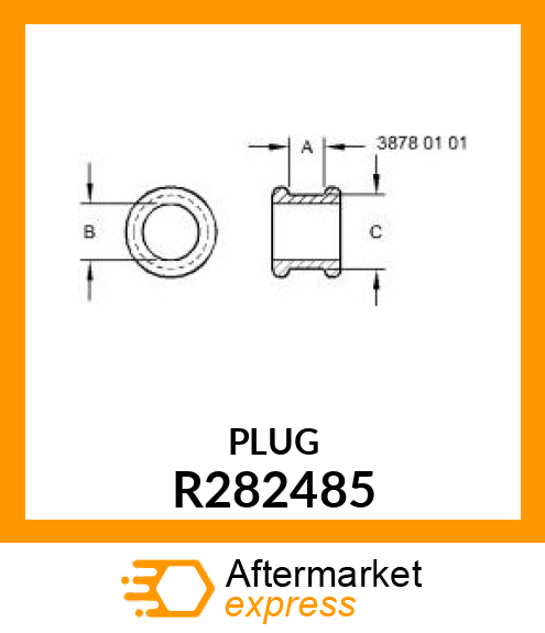 ISOLATOR, RUBBER R282485