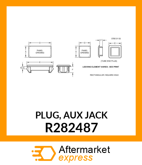 PLUG, AUX JACK R282487