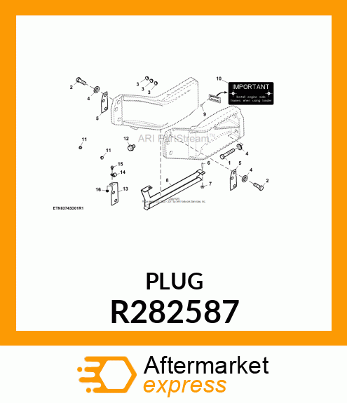 PLUG, DUST , FLANGE R282587