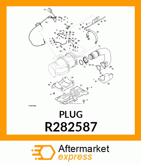 PLUG, DUST , FLANGE R282587