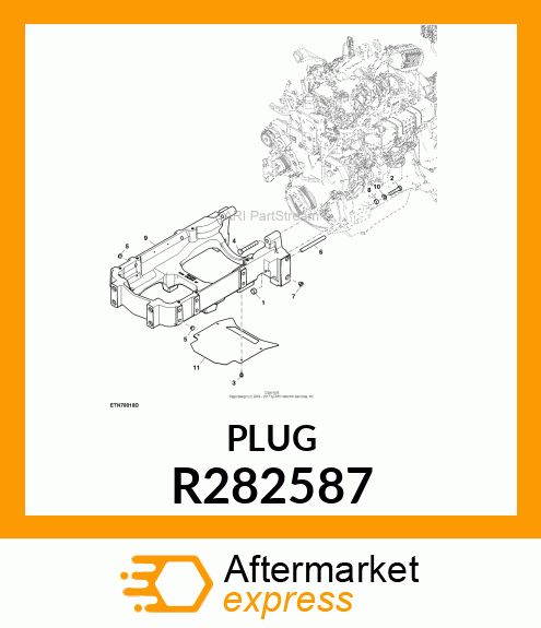 PLUG, DUST , FLANGE R282587