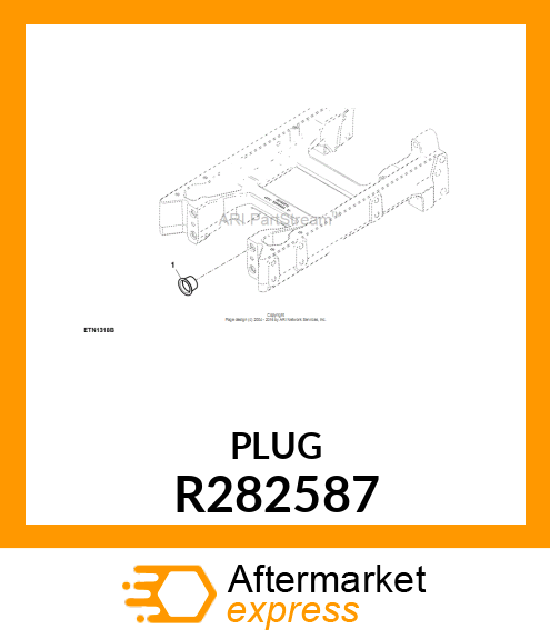 PLUG, DUST , FLANGE R282587