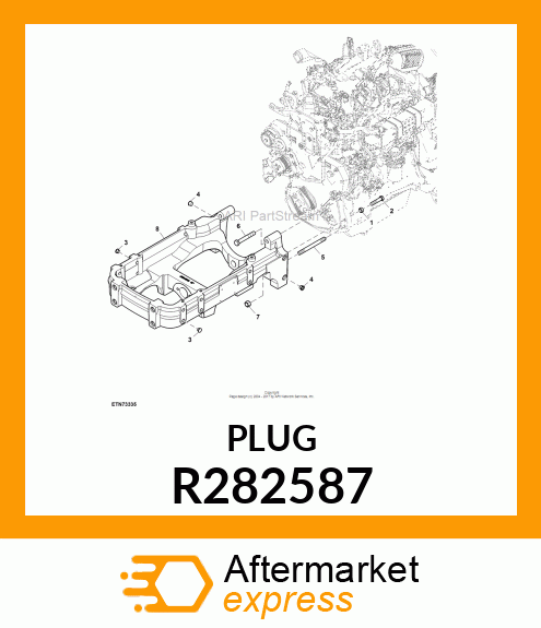 PLUG, DUST , FLANGE R282587