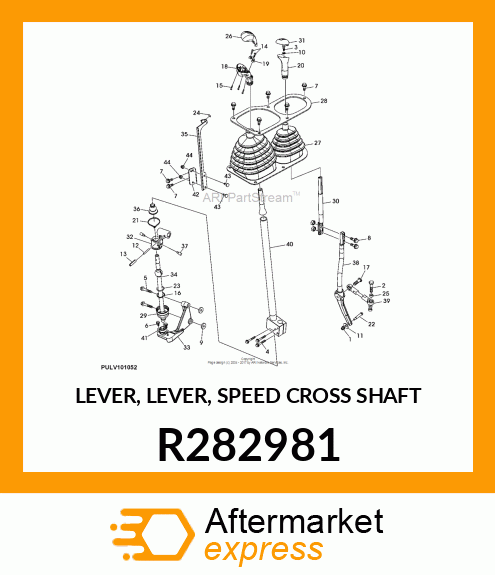 LEVER, LEVER, SPEED CROSS SHAFT R282981