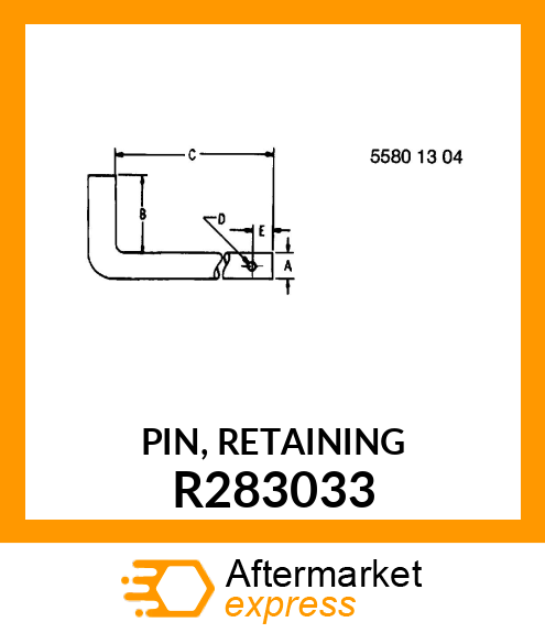 PIN, RETAINING R283033