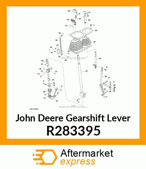 GEARSHIFT LEVER, LOWER HALF R283395