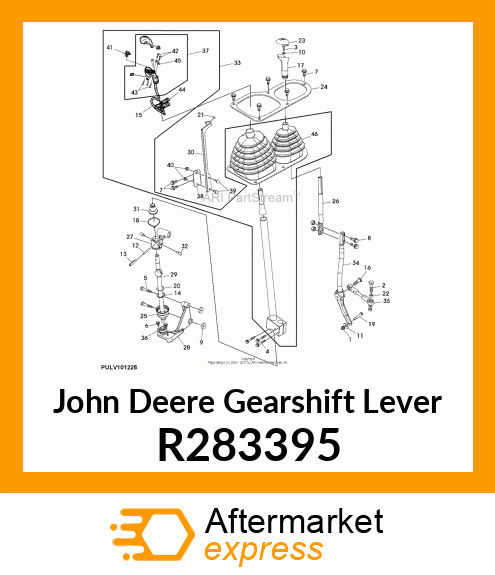 GEARSHIFT LEVER, LOWER HALF R283395