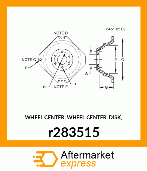 WHEEL CENTER, WHEEL CENTER, DISK, r283515