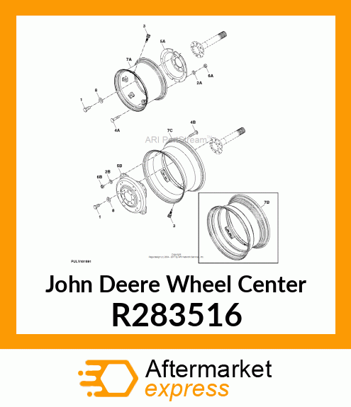 WHEEL CENTER, WHEEL CENTER, DISK, W R283516