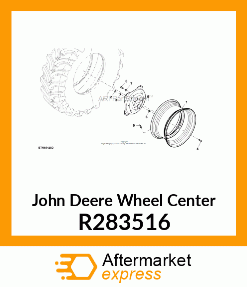 WHEEL CENTER, WHEEL CENTER, DISK, W R283516