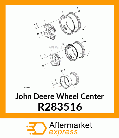 WHEEL CENTER, WHEEL CENTER, DISK, W R283516