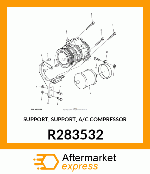 SUPPORT, SUPPORT, A/C COMPRESSOR R283532