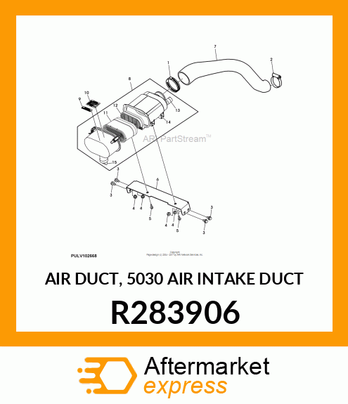 AIR DUCT, 5030 AIR INTAKE DUCT R283906