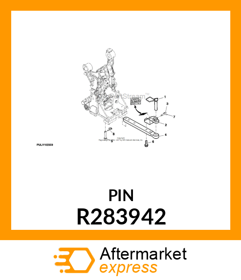 DRAWBAR, FRONT, PIN R283942