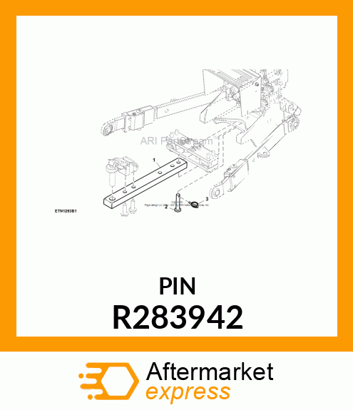 DRAWBAR, FRONT, PIN R283942