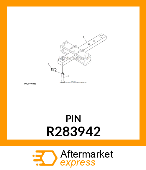 DRAWBAR, FRONT, PIN R283942