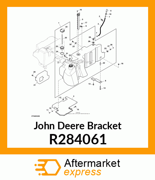 BRACKET, OUTER FUEL TANK, REAR R284061