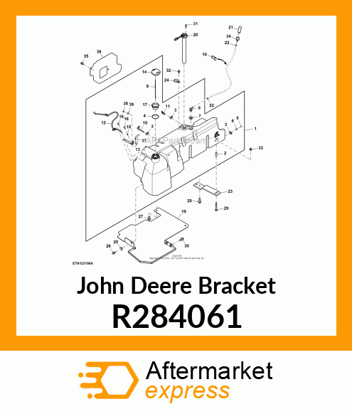 BRACKET, OUTER FUEL TANK, REAR R284061