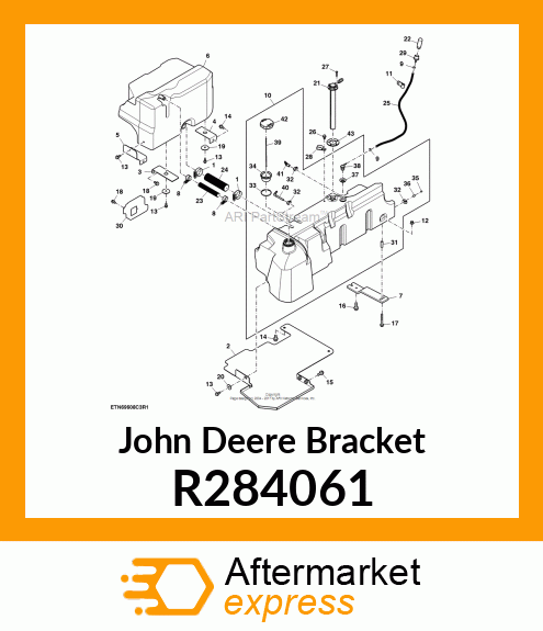 BRACKET, OUTER FUEL TANK, REAR R284061