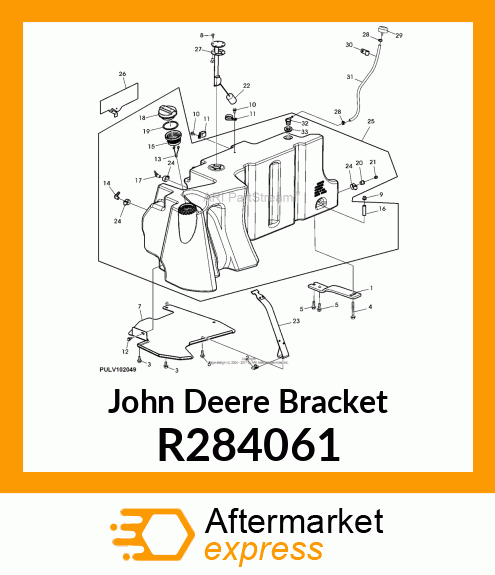 BRACKET, OUTER FUEL TANK, REAR R284061