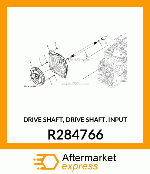 DRIVE SHAFT, DRIVE SHAFT, INPUT R284766