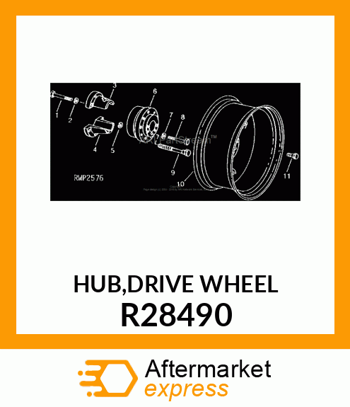 HUB,DRIVE WHEEL R28490