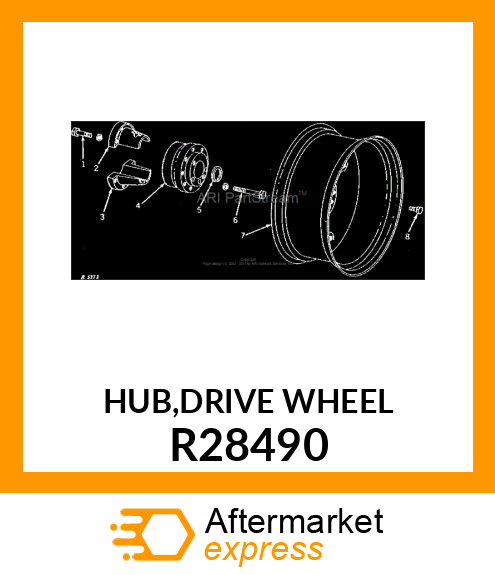 HUB,DRIVE WHEEL R28490