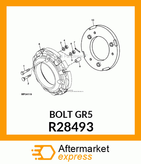 BOLT,SPECIAL ROUND HEAD R28493