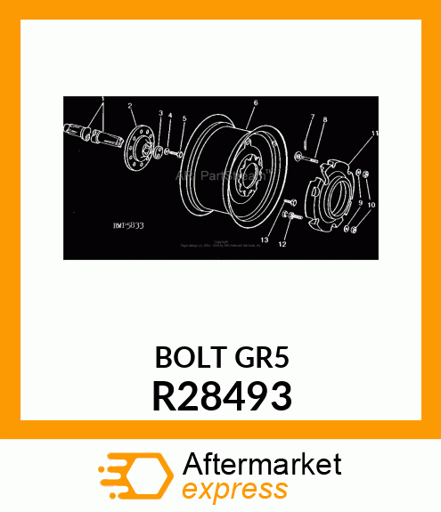 BOLT,SPECIAL ROUND HEAD R28493