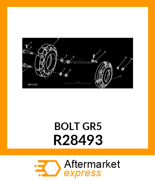 BOLT,SPECIAL ROUND HEAD R28493