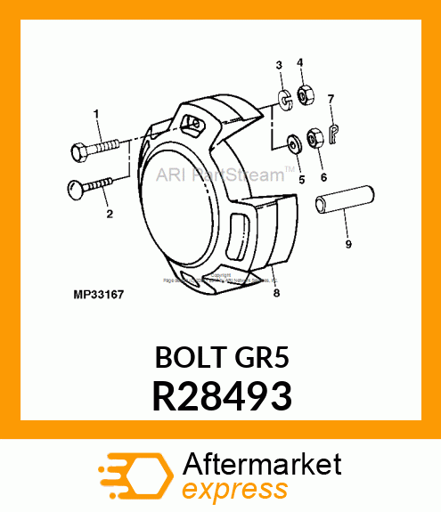 BOLT,SPECIAL ROUND HEAD R28493