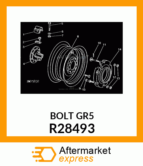 BOLT,SPECIAL ROUND HEAD R28493