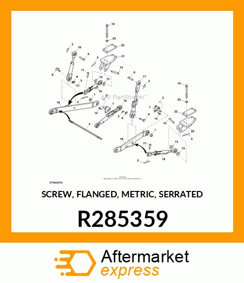 SCREW, FLANGED, METRIC, SERRATED R285359