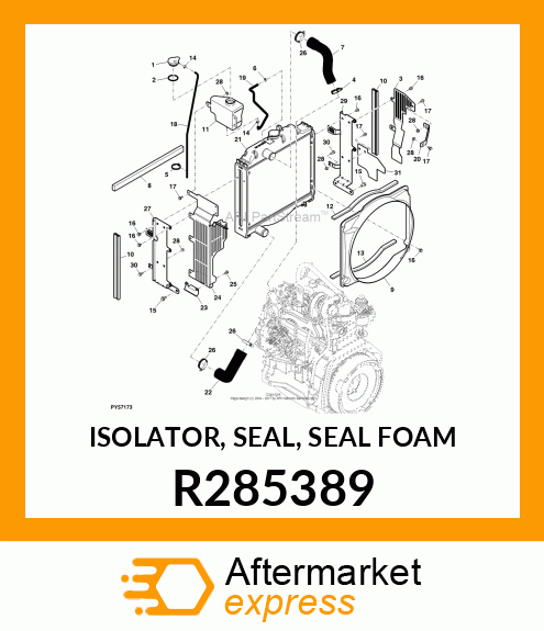 ISOLATOR, SEAL, SEAL FOAM R285389