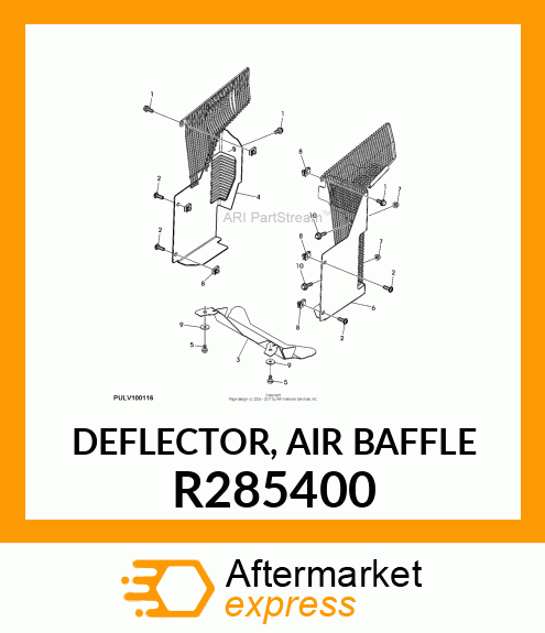 DEFLECTOR, AIR BAFFLE R285400