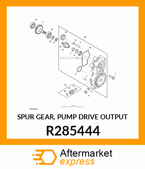 SPUR GEAR, PUMP DRIVE OUTPUT R285444