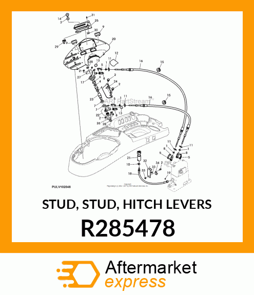 STUD, STUD, HITCH LEVERS R285478