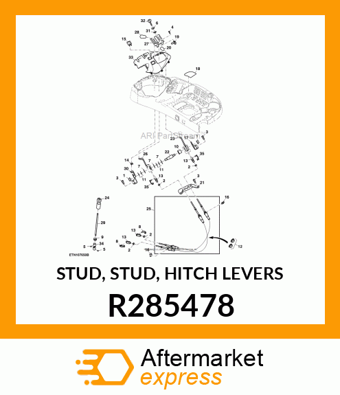 STUD, STUD, HITCH LEVERS R285478