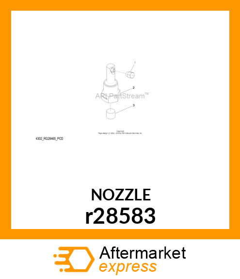 NOZZLE, SPRAY r28583