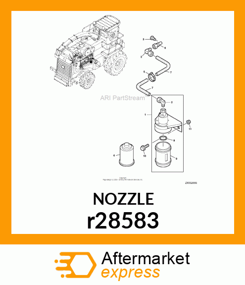 NOZZLE, SPRAY r28583