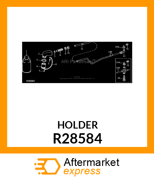 HOLDER,SPRAY NOZZLE R28584